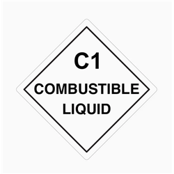 Custom 270HX270W Metal Sign C1 Combustible Liquid